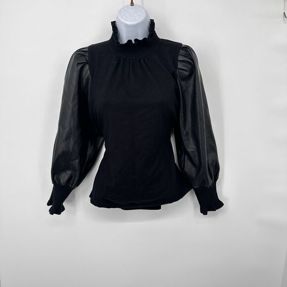 SIANI  MILANO" Mock Neck Sweater,Quiet Luxury, Old Money, Work Wear, L NWOT - Picture 13 of 13